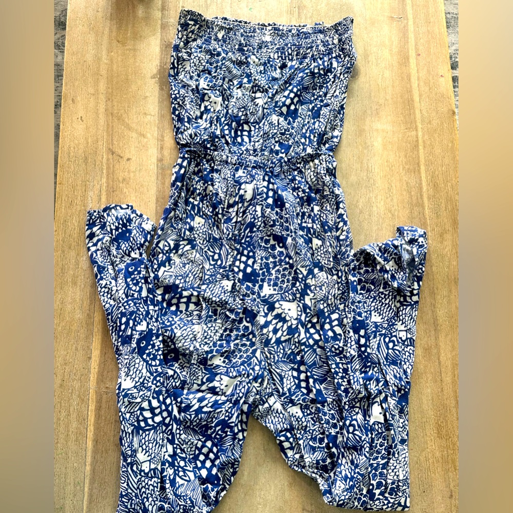 Lilly Pulitzer for target strapless jumpsuit / beach coverup
